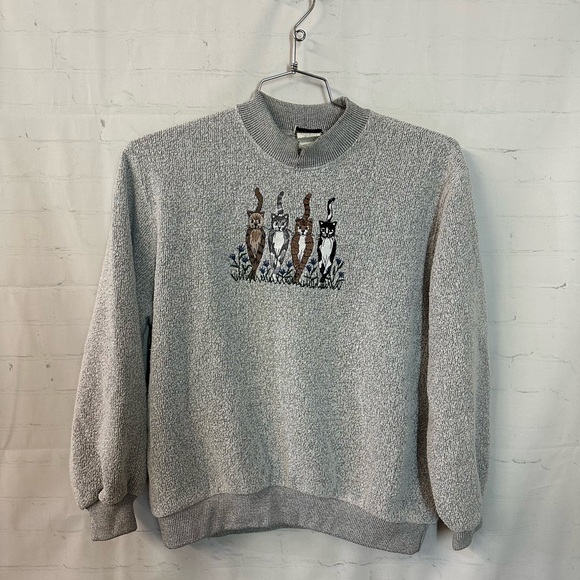 BonWorth Sweaters - Vintage Granny Cat Sweater size PM